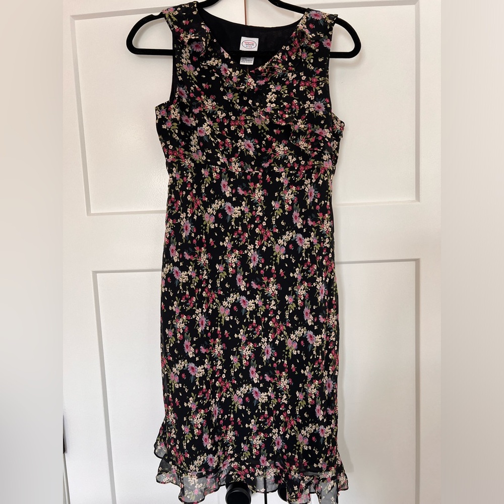 Talbots kids (young adult) v-neck ruffled floral dress